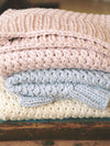 Blue Sky Fibers - Knit kit | Mac & Me Lattice Baby Blanket (Organic Cotton Worsted)