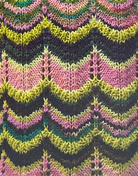 ARTYARNS | Knit Kits | SEPT 2024 KAL | Painted chevrons SHAWL