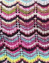 ARTYARNS | Knit Kits | SEPT 2024 KAL | Painted chevrons SHAWL