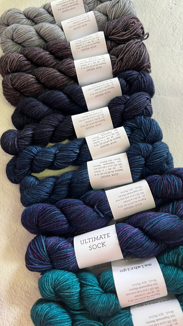 Malabrigo Yarn - Ultimate Sock Yarn Mini Skein