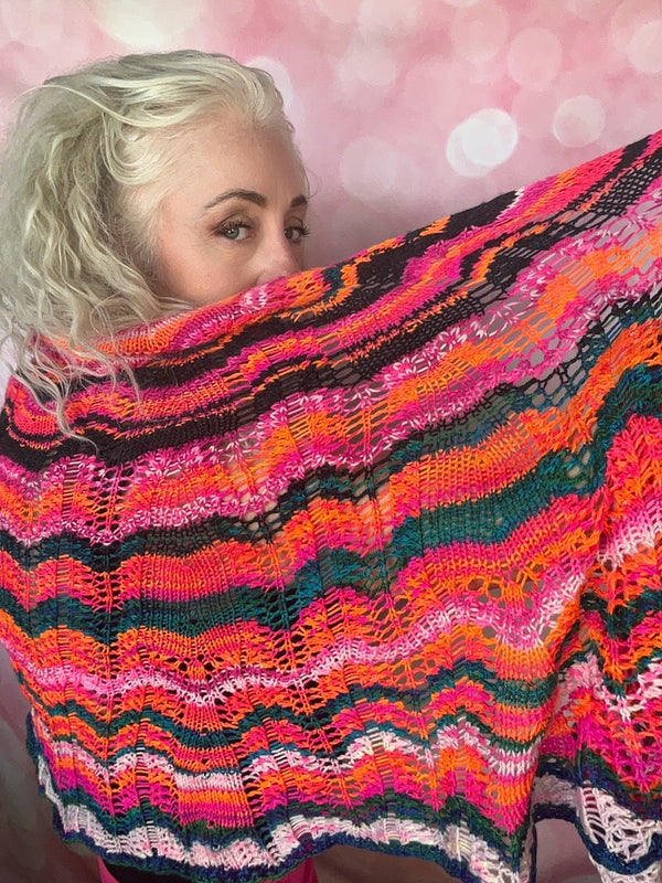 ARTYARNS | Knit Kits | SEPT 2024 KAL | Painted chevrons SHAWL