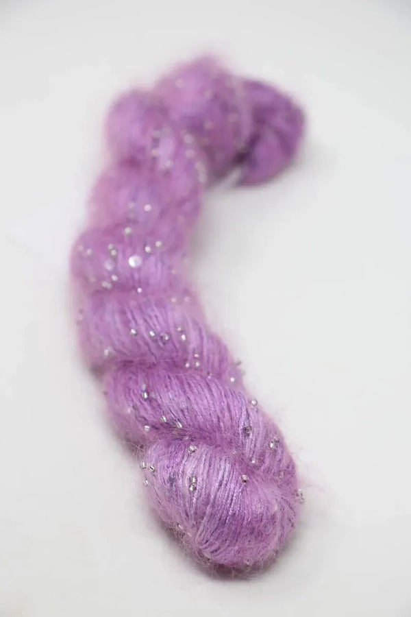 Artyarns - Kit - Raspberry Stitch Mini Shawl - Beaded Mohair with Sequins