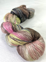 Artyarns Ensemble Light cashmere yarn in F Series colors, showing soft, multicolored skeins with subtle texture and vibrant hues.