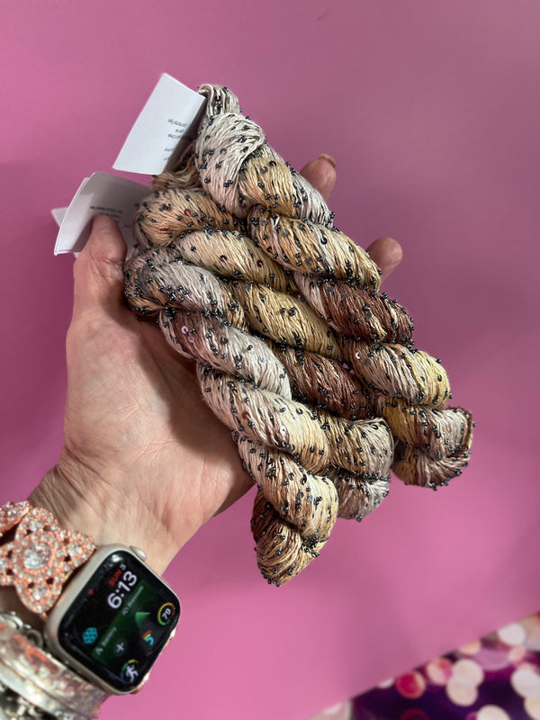 Daily Deal - 8/4 - Beaded silk & Sequins - 1030 Gunmetal