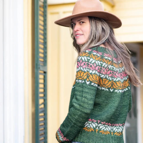 Rhinebeck Sweater Kit - GIverny by Olga Putano - Madelinetosh - Vintage