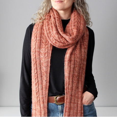 Malabrigo Yarn - Kit - Old Rose Wrap
