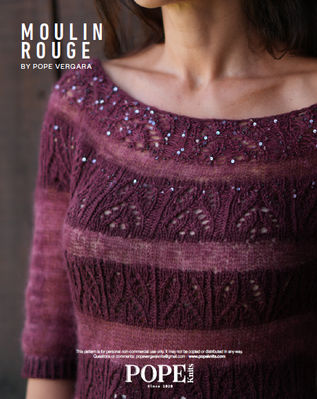 Artyarns - Pope Vergara - Moulin Rouge Sweater Kit - Cabernet (256)
