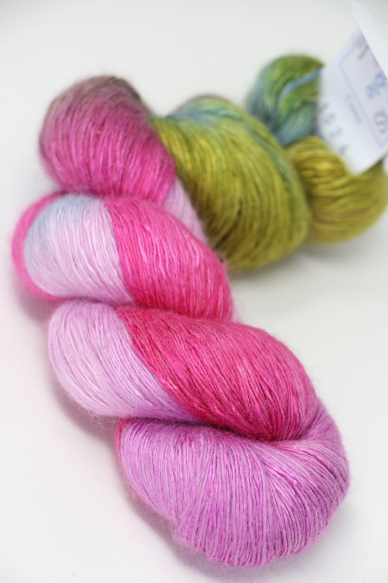 Artyarns Ensemble Light cashmere yarn in F Series colors, showing multiple skeins with soft, luxurious fibers and vibrant hues.