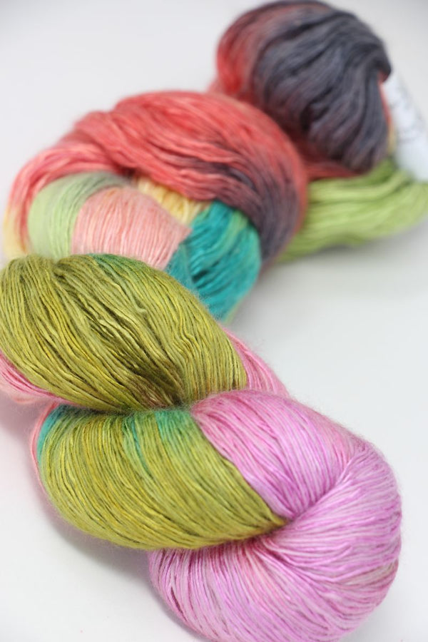 Artyarns Ensemble Light cashmere yarn in F Series colors, showcasing vibrant skeins with soft texture and rich color variations.