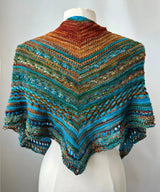 Artyarns Inspiration Club January 2024 Moraine Lake Shawl Kit featuring soft merino cloud yarn for knitting or crocheting.