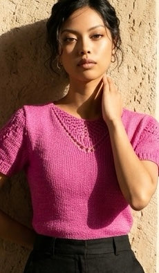 Artyarns | V Lace Tee Kit in Silky Twist