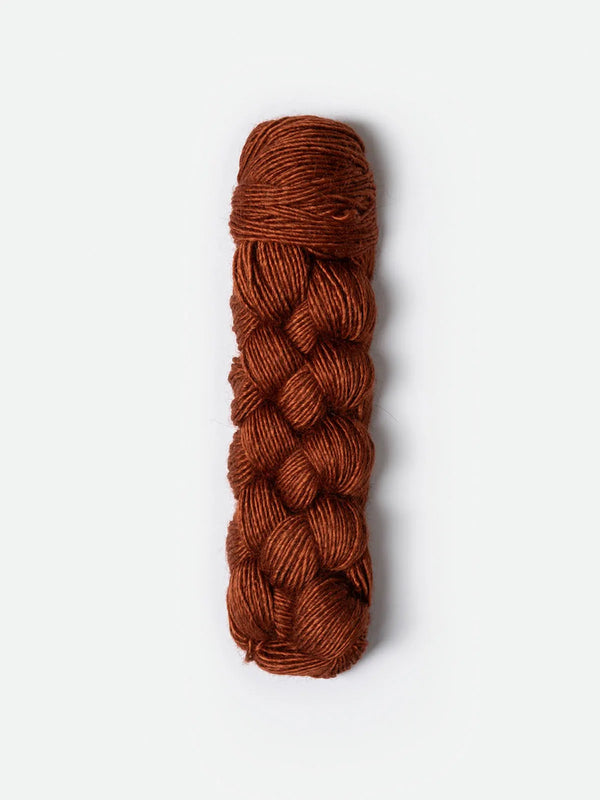 Blue Sky Fibers Metalico alpaca yarn in soft blue color, showcasing the textured fiber and metallic sheen.