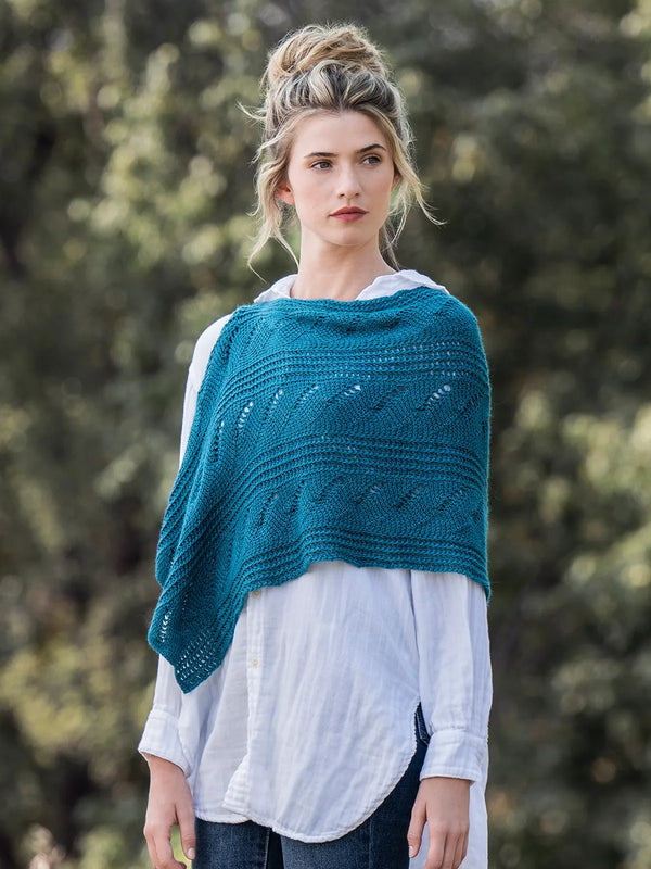 Blue Sky Fibers | Coastal Waves Tunisian Wrap Kit | Metalico