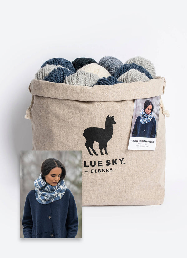 Blue Sky Fibers | WoolStok | Aurora Infinity Cowl Kit
