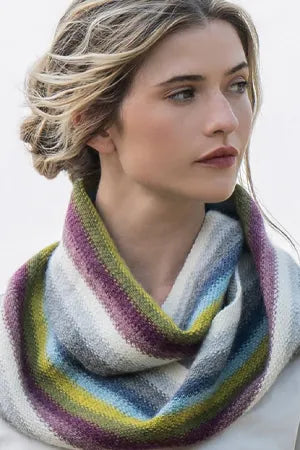 Blue Sky | Knit kits | Woolstok Light | Lighthouse Infinity Cowl