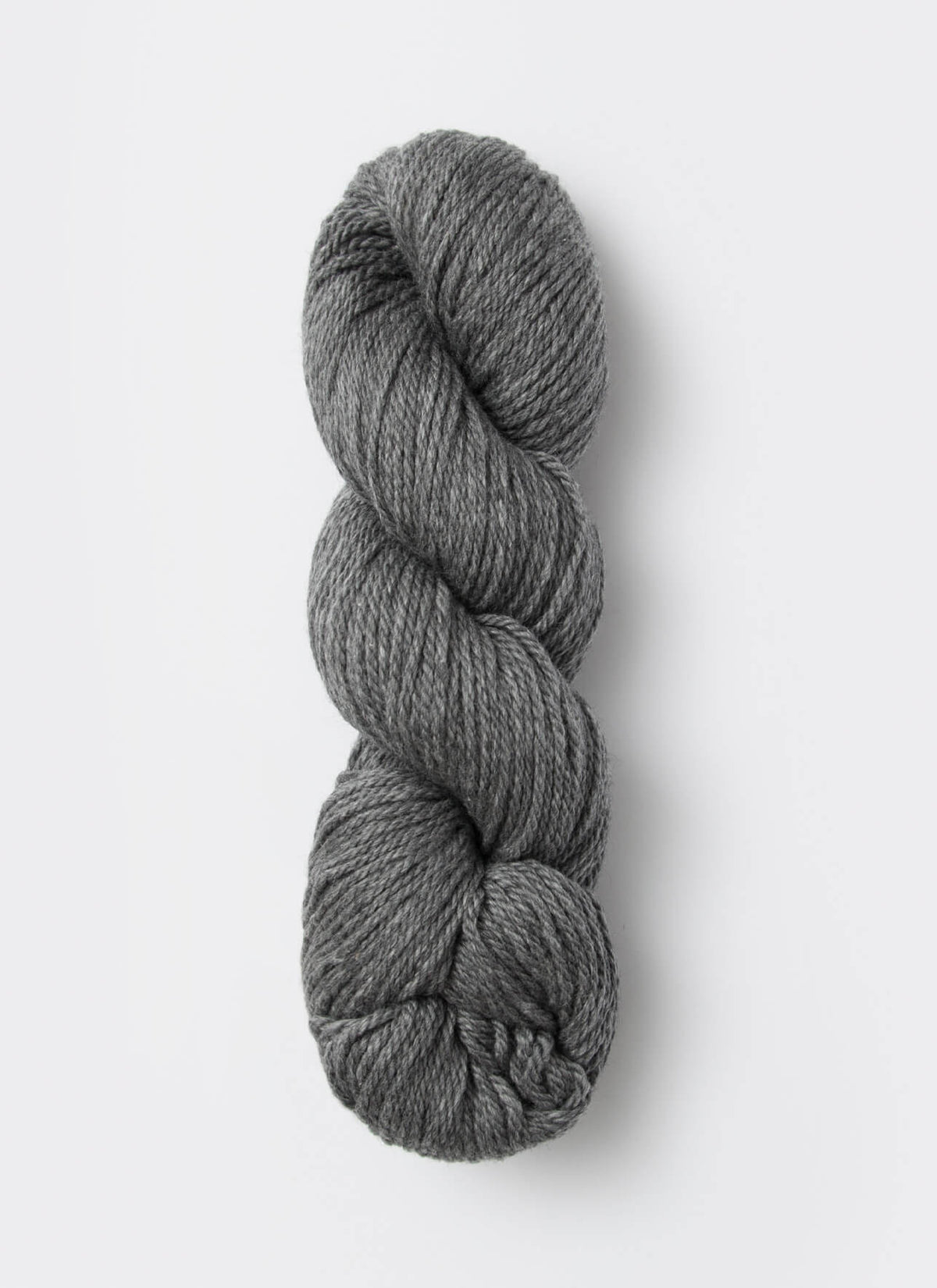 Blue Sky Fibers Sweater Worsted Superwash knitting yarn in soft blue, showcasing the wool and cotton blend for knitting projects.
