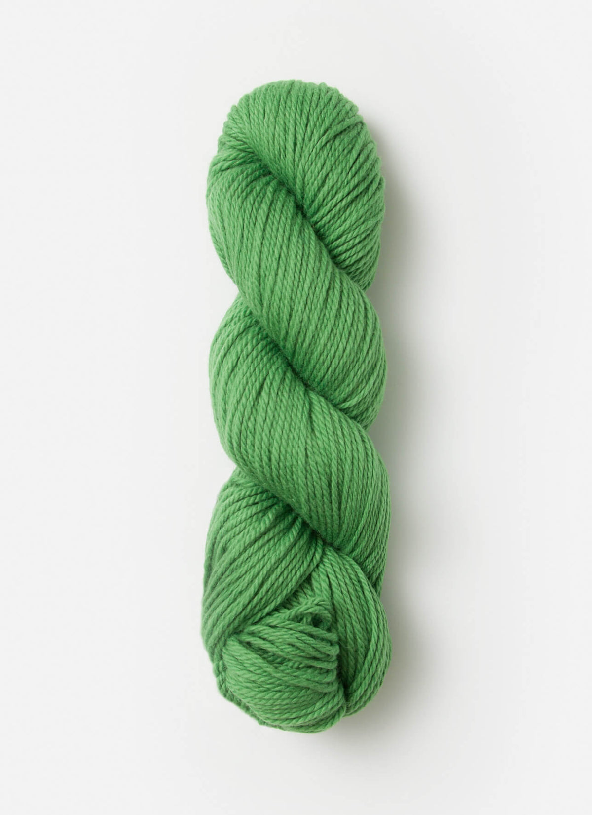 Blue Sky Fibers Sweater Worsted Superwash knitting yarn in blue, soft wool and cotton blend, ideal for cozy sweaters and knitting projects.