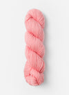 Blue Sky Fibers Sweater Worsted Superwash knitting yarn in soft blue color, showcasing smooth wool and cotton blend fibers.