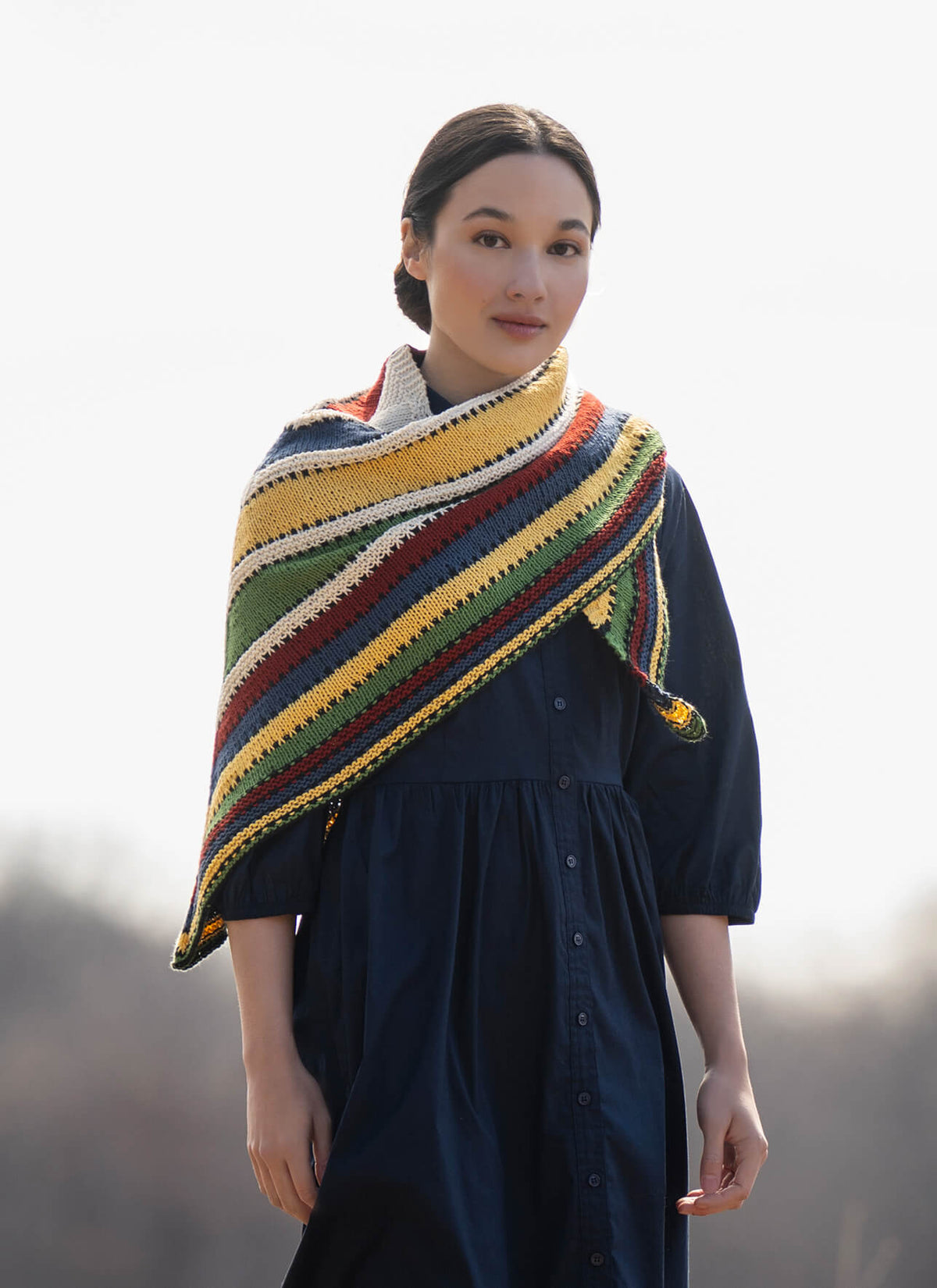 Blue Sky Fibers | Organic Cotton Sport | Camp Ivanhoe Shawl Kit