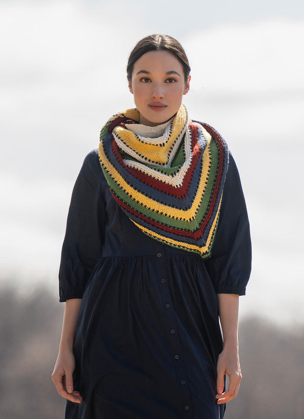 Blue Sky Fibers | Organic Cotton Sport | Camp Ivanhoe Shawl Kit
