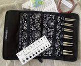 ChiaoGoo Interchangeable Needle Set | 5 inch Twist Red Lace Large Set (6 tips: US9-15)
