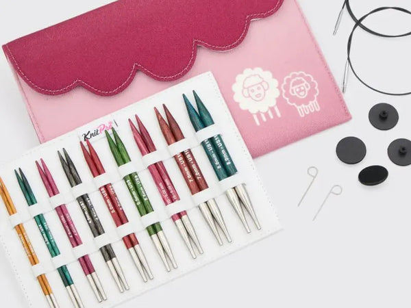 KnitPro (Knitters Pride) Dreamz | Interchangeable Needle Sets | Normal 5" Deluxe Set (9 Sizes)