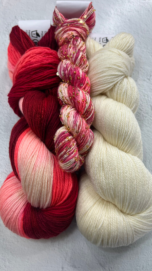Artyarns - Inspiration Club - September 2025 - Ixora Blossoms Shawl Kit