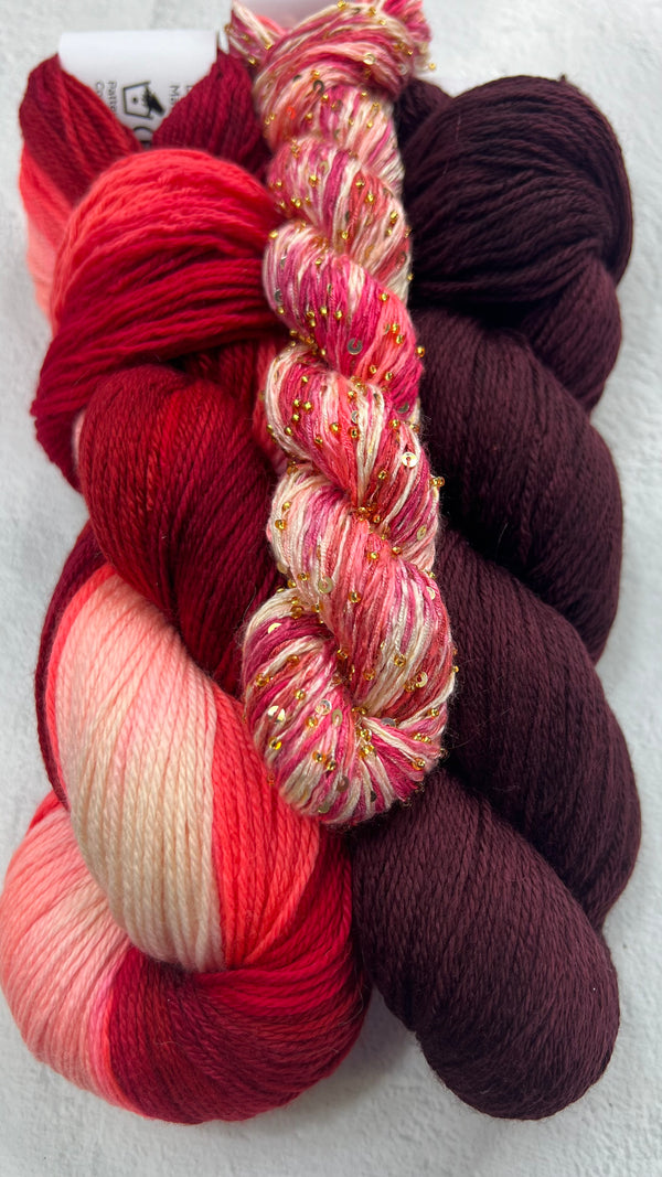 Artyarns - Inspiration Club - September 2025 - Ixora Blossoms Shawl Kit