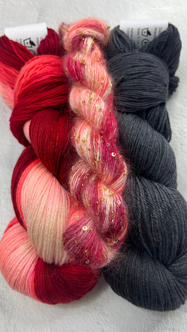 Artyarns - Inspiration Club - September 2025 - Ixora Blossoms Shawl Kit