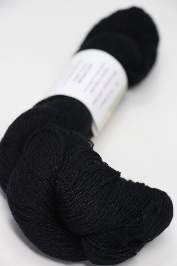 Jade Sapphire Sylph linen and cashmere yarn in vortex color, showcasing soft, luxurious fibers for knitting or crochet projects.