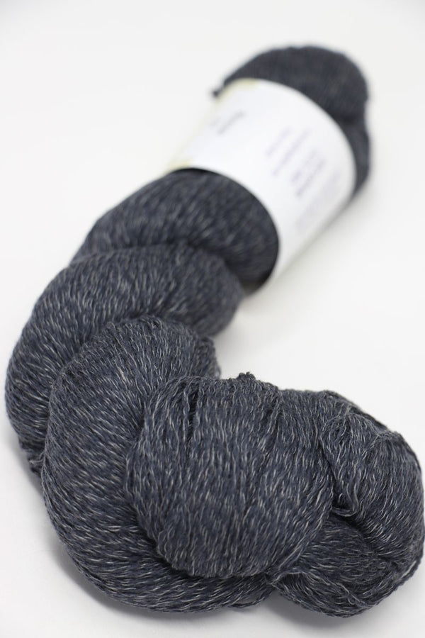 Jade Sapphire Sylph linen and cashmere yarn in Monsoon color, showing soft, lightweight fiber with a subtle sheen.