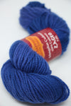 Blue Jade Sapphire Zageo 6 Ply Cashmere Yarn shown in a close-up image with soft, luxurious fibers and vibrant color.