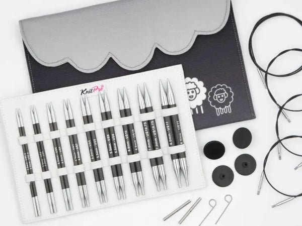 KnitPro Karbonz | Normal 5" Interchangeable Deluxe Set