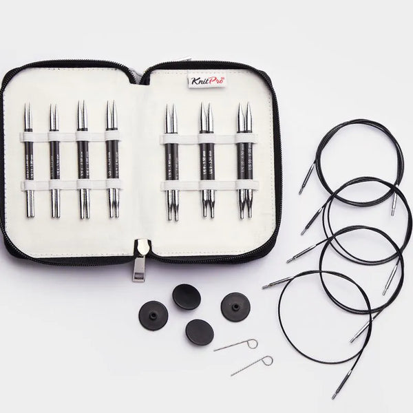 KnitPro Karbonz | Special Midi 4" Interchangeable Needle Set