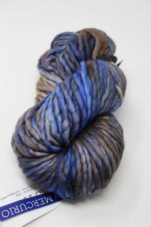 Malabrigo Rasta merino wool yarn in Mercurio color, thick and soft yarn for knitting or crochet projects.