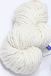 Natural Malabrigo Rasta merino wool yarn in natural color, soft and bulky with thick and thin textures.