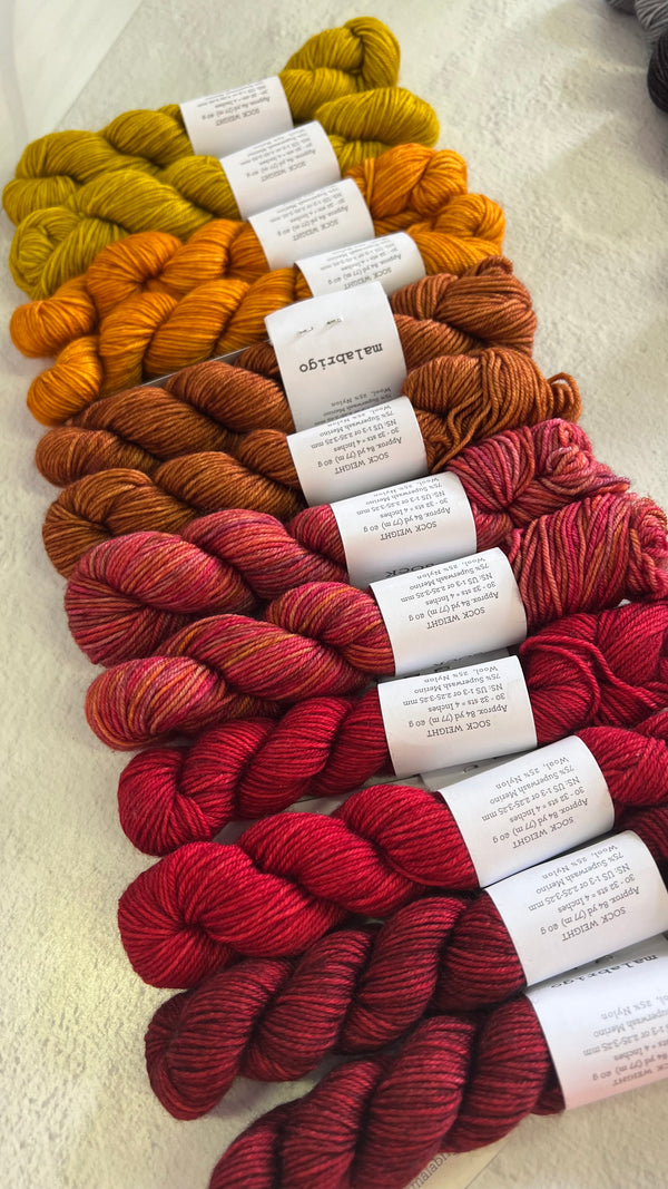 Malabrigo Yarn | Ultimate Sock Yarn Mini Skein
