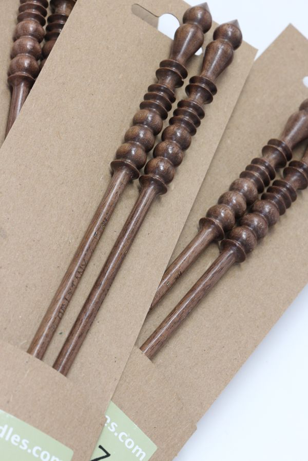 Brittany Black Walnut Single Point Needles (10")
