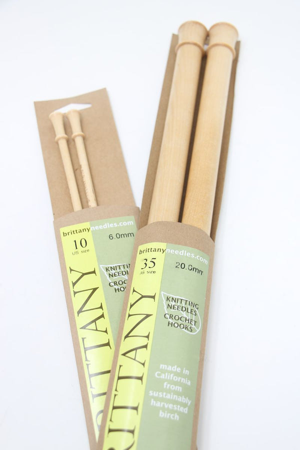 Brittany Knitting Needles - 10" Single Point (Pair)