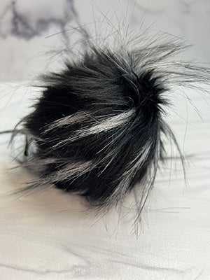 Faux Fur Pom Poms (Snap Or Tie)