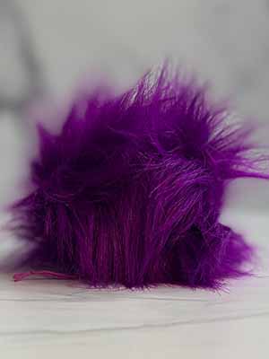 Faux Fur Pom Poms (Snap Or Tie)