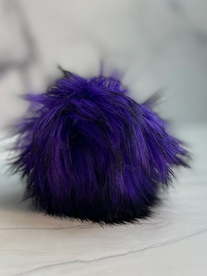 Faux Fur Pom Poms (Snap Or Tie)