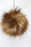 Faux Fur Pom Poms (Snap Or Tie)