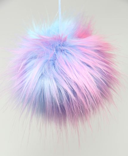 Faux Fur Pom Poms (Snap Or Tie)
