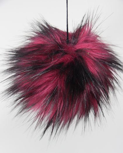 Faux Fur Pom Poms (Snap Or Tie)