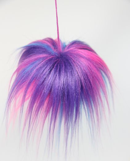 Faux Fur Pom Poms (Snap Or Tie)