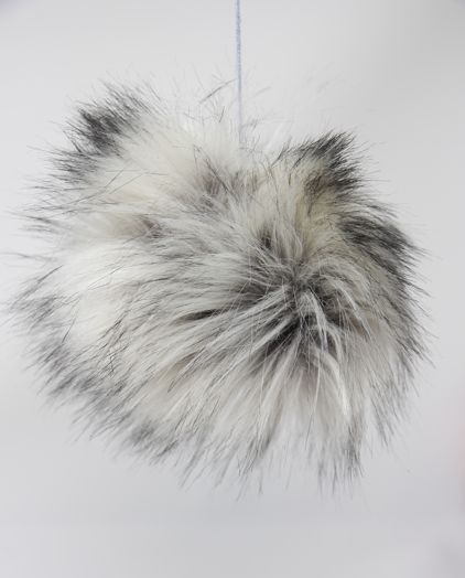 Faux Fur Pom Poms (Snap Or Tie)