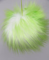 Faux Fur Pom Poms (Snap Or Tie)