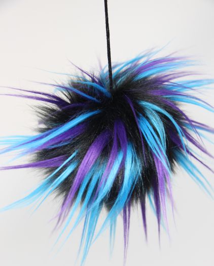 Faux Fur Pom Poms (Snap Or Tie)
