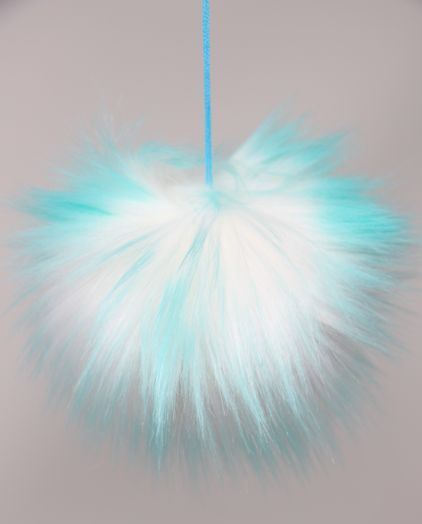 Faux Fur Pom Poms (Snap Or Tie)